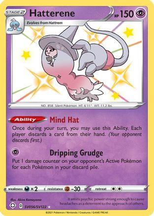 Hatterene SV056/SV122 - Shining Fates Shiny Vault Holofoil