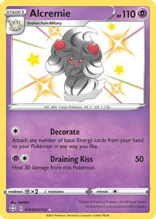 Alcremie SV058/SV122 - Shining Fates Shiny Vault Holofoil