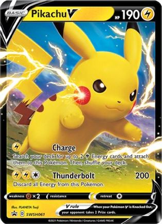 Pikachu V SWSH061/307 - SWSH Sword & Shield Promo Cards Holofoil