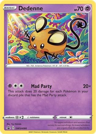 Dedenne SWSH080/307 - SWSH Sword & Shield Promo Cards Holofoil