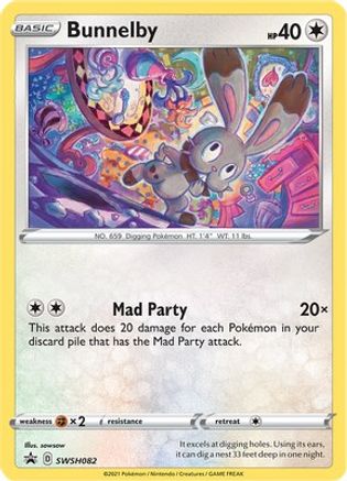 Bunnelby SWSH082/307 - SWSH Sword & Shield Promo Cards Holofoil