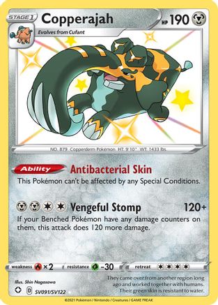 Copperajah SV091/SV122 - Shining Fates Shiny Vault Holofoil