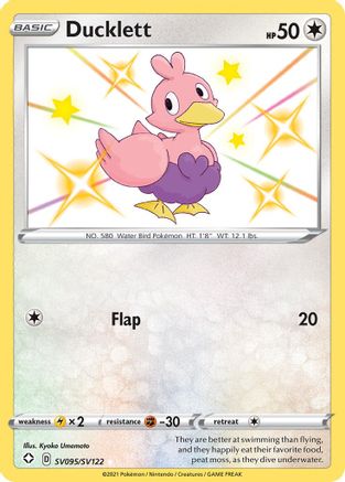 Ducklett SV095/SV122 - Shining Fates Shiny Vault Holofoil