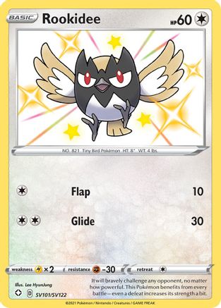 Rookidee SV101/SV122 - Shining Fates Shiny Vault Holofoil