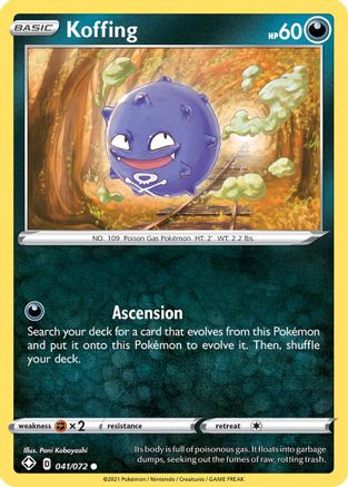 Koffing 041/072 - Shining Fates Reverse Holofoil