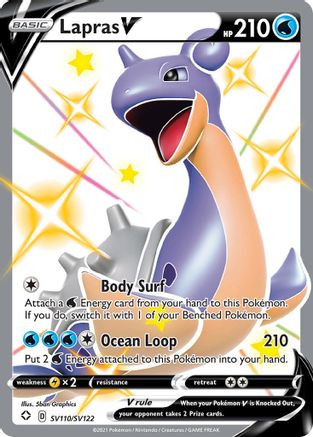 Lapras V SV110/SV122 - Shining Fates Shiny Vault Holofoil