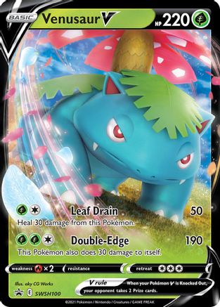 Venusaur V SWSH100/307 - SWSH Sword & Shield Promo Cards Holofoil