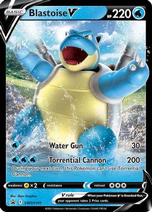 Blastoise V SWSH101/307 - SWSH Sword & Shield Promo Cards Holofoil