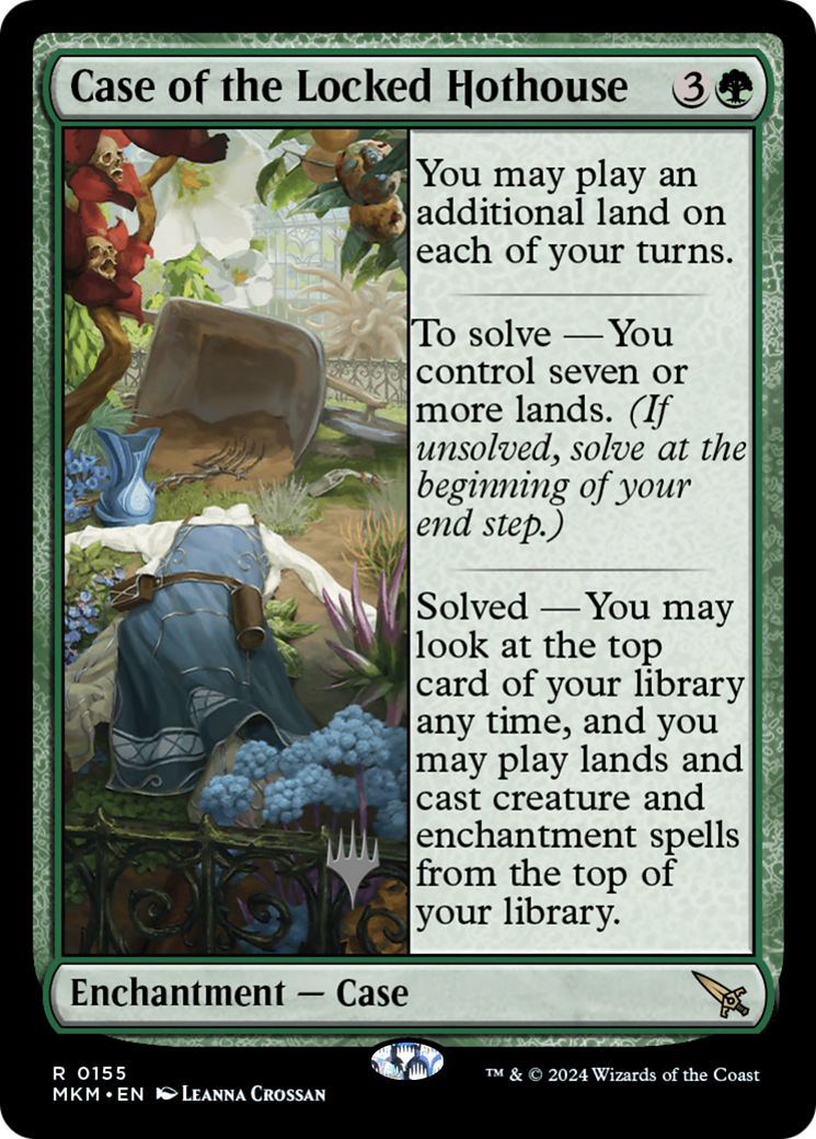 Case of the Locked Hothouse (Promo Pack) [Murders at Karlov Manor Promos]