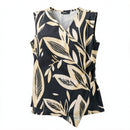 Alfani Wrap-Style Botanical-Print Top, Size Medium
