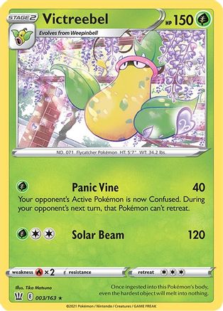 Victreebel 003/163 - SWSH05 Battle Styles Reverse Holofoil