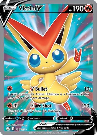 Victini V (Full Art) 144/163 - SWSH05 Battle Styles Holofoil