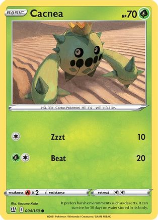 Cacnea 004/163 - SWSH05 Battle Styles Reverse Holofoil