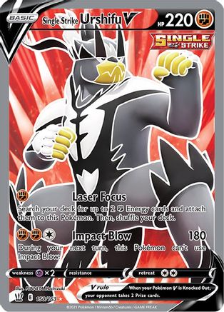 Single Strike Urshifu V (Full Art) 150/163 - SWSH05 Battle Styles Holofoil
