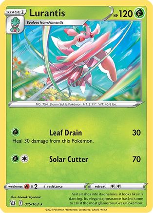 Lurantis 015/163 - SWSH05 Battle Styles Reverse Holofoil