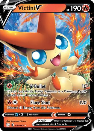 Victini V 021/163 - SWSH05 Battle Styles Holofoil