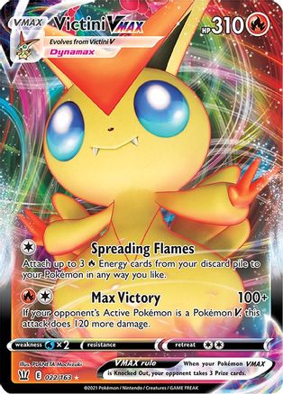 Victini VMAX 022/163 - SWSH05 Battle Styles Holofoil