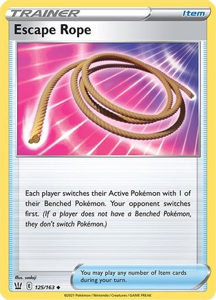 Escape Rope 125/163 - SWSH05 Battle Styles Reverse Holofoil