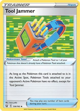 Tool Jammer 136/163 - SWSH05 Battle Styles Reverse Holofoil