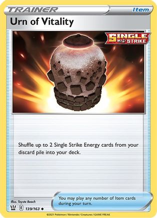 Urn of Vitality 139/163 - SWSH05 Battle Styles Reverse Holofoil