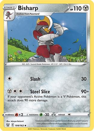 Bisharp 104/163 - SWSH05 Battle Styles Reverse Holofoil