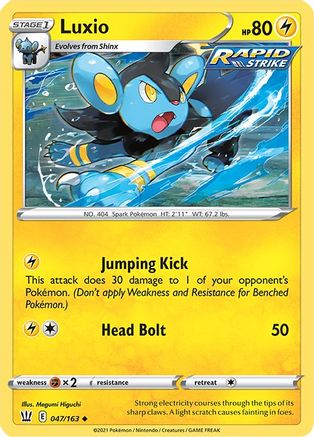 Luxio 047/163 - SWSH05 Battle Styles