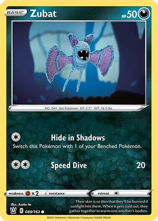 Zubat 089/163 - SWSH05 Battle Styles Reverse Holofoil