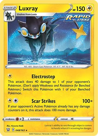 Luxray 048/163 - SWSH05 Battle Styles Reverse Holofoil