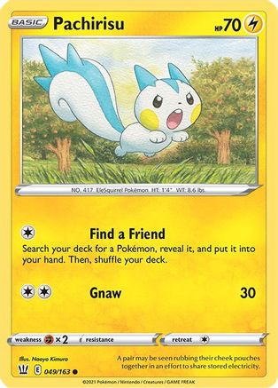 Pachirisu 049/163 - SWSH05 Battle Styles Reverse Holofoil