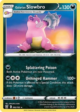 Galarian Slowbro 092/163 - SWSH05 Battle Styles