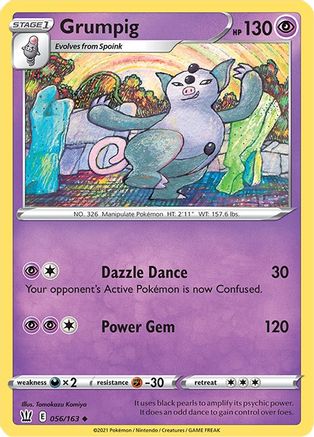 Grumpig 056/163 - SWSH05 Battle Styles Reverse Holofoil