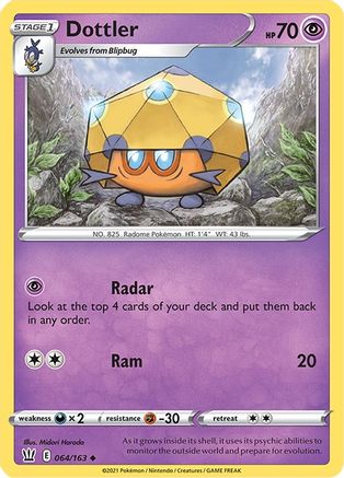 Dottler 064/163 - SWSH05 Battle Styles Reverse Holofoil
