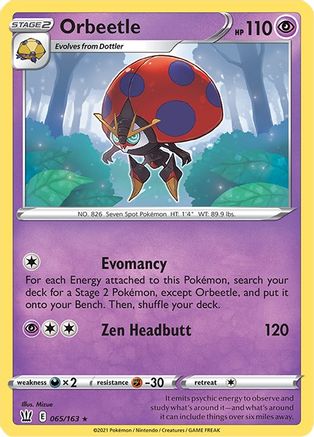 Orbeetle 065/163 - SWSH05 Battle Styles Reverse Holofoil