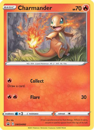 Charmander SWSH092/307 - SWSH Sword & Shield Promo Cards Holofoil