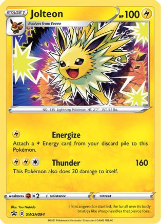 Jolteon SWSH094/307 - SWSH Sword & Shield Promo Cards Holofoil