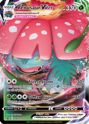 Venusaur VMAX SWSH102/307 - SWSH Sword & Shield Promo Cards Holofoil