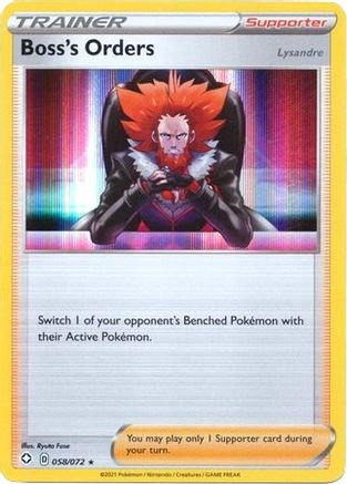 Boss's Orders 058/072 - Deck Exclusives Holofoil