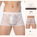 High Elastic Transparent Lace Sexy Boxer Briefs