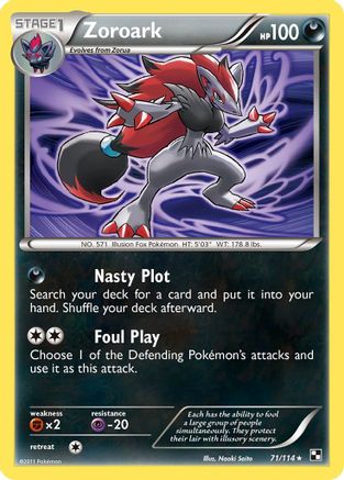 Zoroark 071/114 - Deck Exclusives