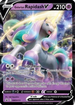 Galarian Rapidash V SWSH111/307 - SWSH Sword & Shield Promo Cards Holofoil