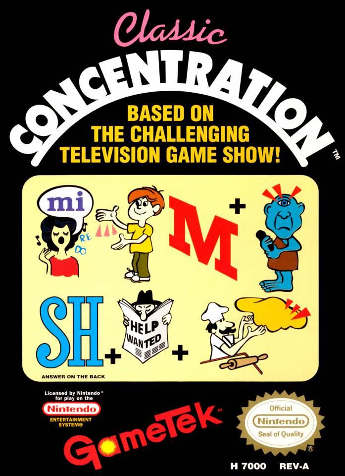 Classic Concentration (Nintendo NES)