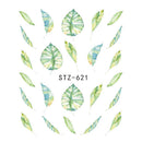 Butterfly Flower Water Transfer Decal Nail Sticker