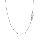 Sterling Silver Rhodium Plated Cable Chain 0.6mm