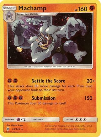 Machamp (Cosmos Holo) 065/145 - Blister Exclusives Holofoil