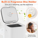 23L Large Hot Towel Heater with Rapid Heating and Adjustable Timer-White