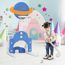 3 in 1 Height Adjustable Kids Basketball Hoop Set with Balls