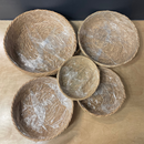 Short Lined Baskets Set of 5 | Woven Seagrass Container Bin Set