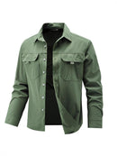 Mens Stretch Quick-Drying Long-Sleeve Shirt