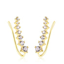 Simple Fashion Color Zircon Ear Hanging