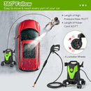 2400 PSI Electric Pressure Washer with 4 Universal Wheels